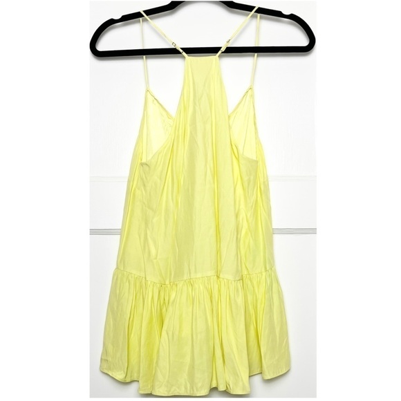 NWT CINQ A SEPT Silk Pastel Y2K Sleeveless Ruffle Hem V-Neck Babydoll Cami Top S - Picture 6 of 9